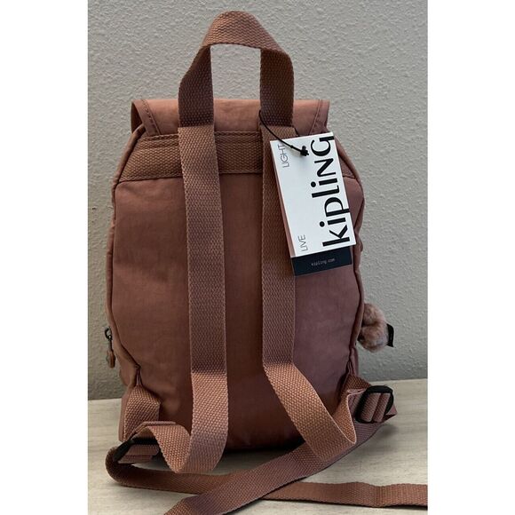 Kipling KIB7Y1 Lovebug Travel Small Backpack Polyamide Nylon Kind Rose - Picture 4 of 15